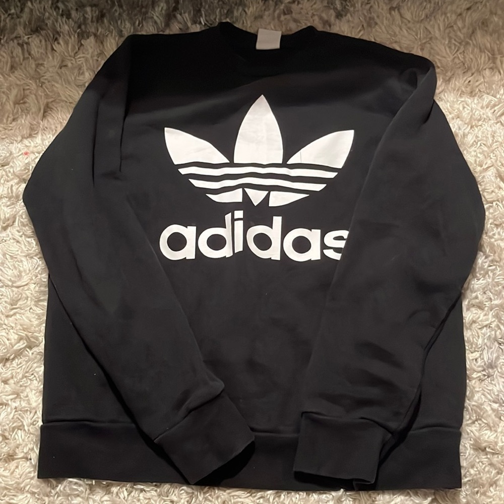 Black adidas crewneck